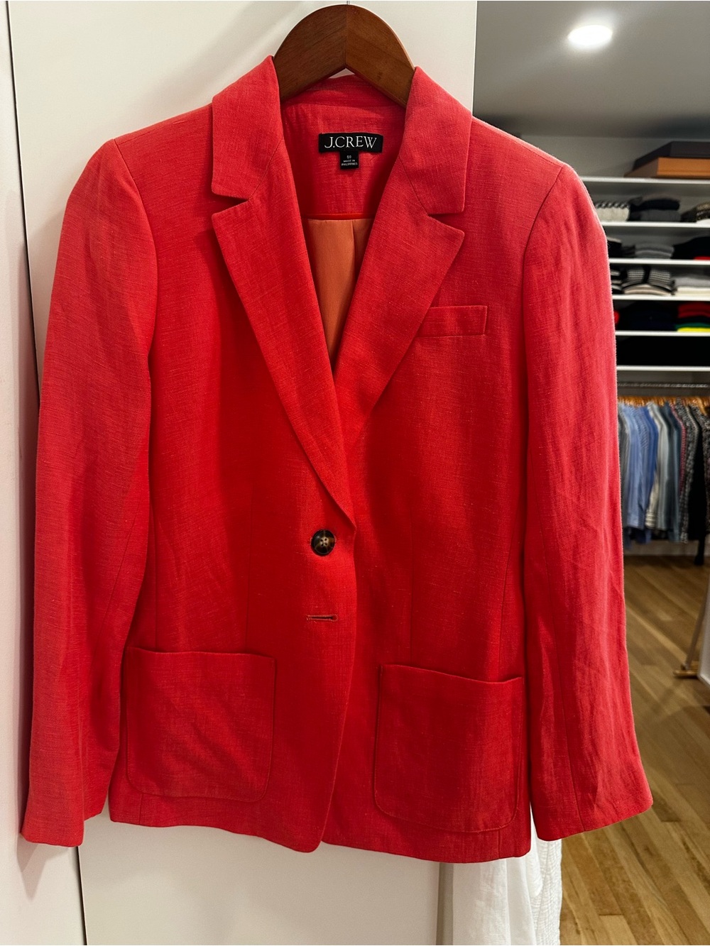 J. Crew Bright Pink Three Piece Suit